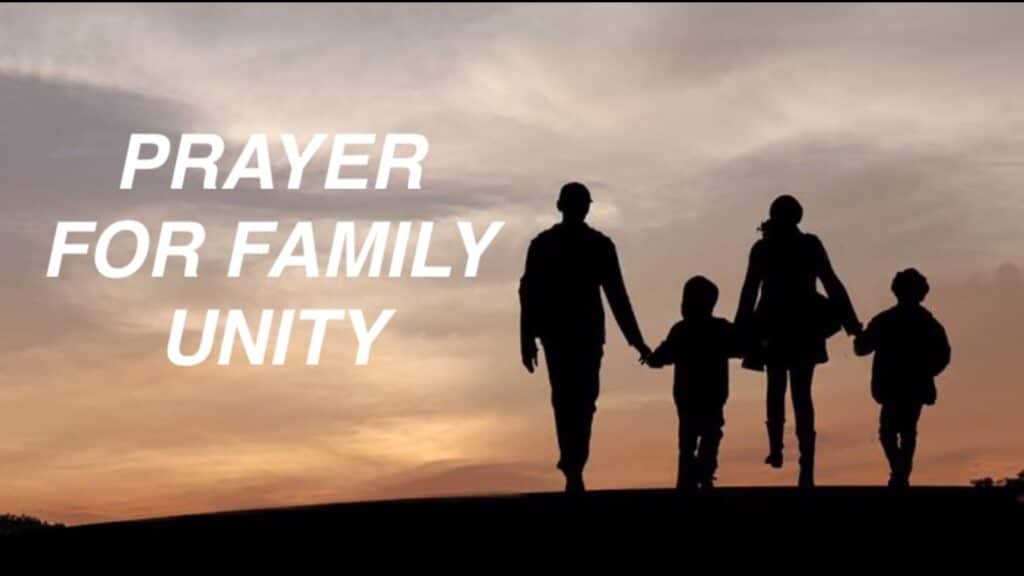 Prayer for family unity